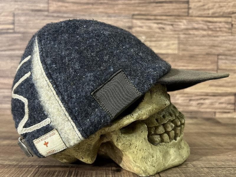 美品 キャピタル 米軍 A-3 アーミー ミリタリー キャップ ネイビーグレー