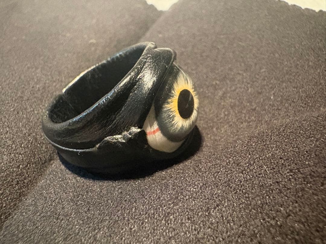 １日限定値下げ。NECROMANCE ネクロマンス　レザー義眼リング