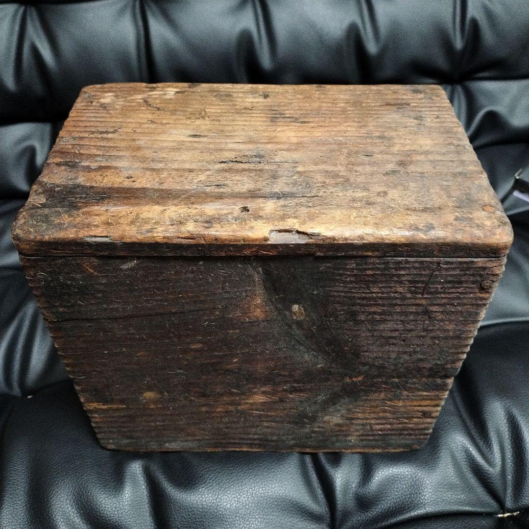 古道具 自転車店 作業箱 木箱 昭和レトロ