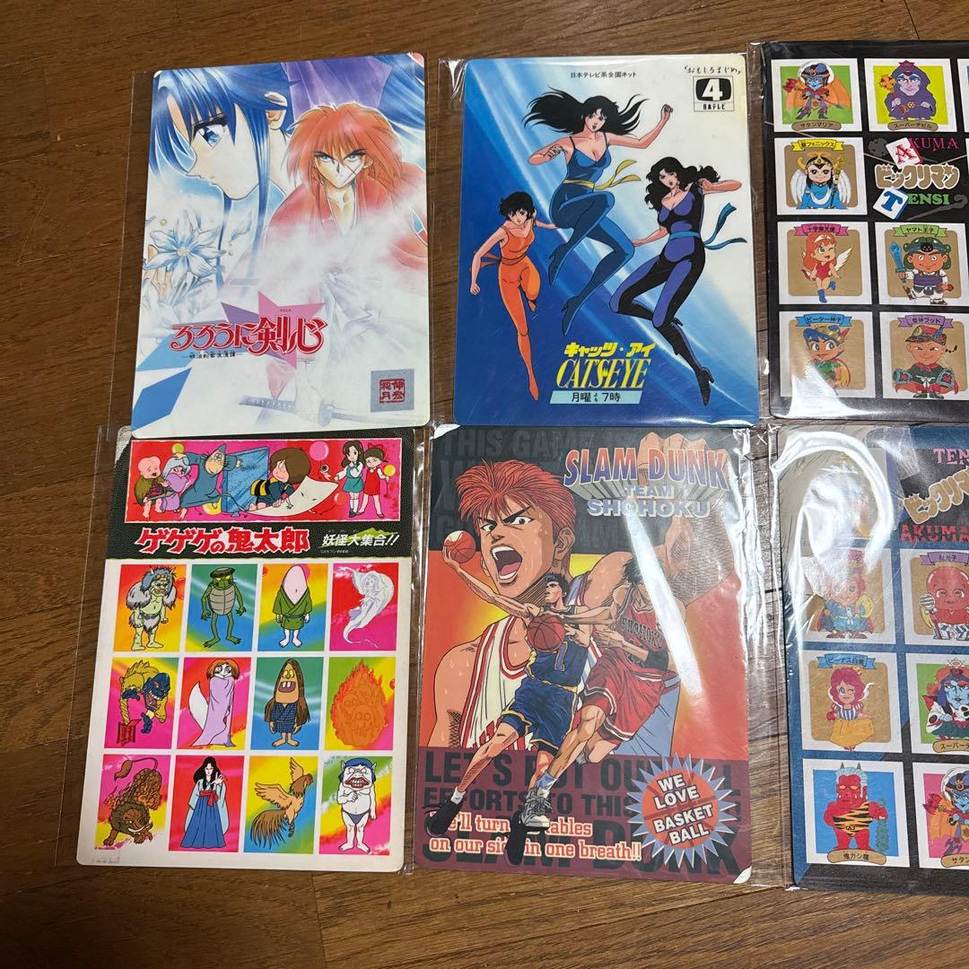 昭和レトロ品アニメ・漫画キャラクターイラスト集下敷9枚セット