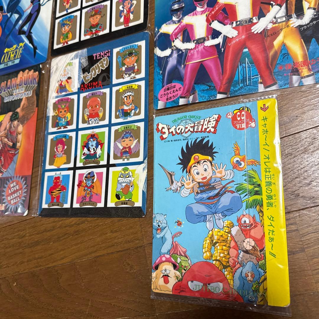 昭和レトロ品アニメ・漫画キャラクターイラスト集下敷9枚セット