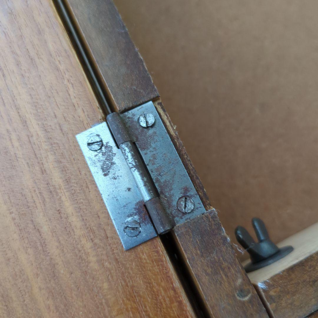 ヴィンテージ　収納付ミシン椅子 スツール 置物台 小物入れ 木製 昭和レトロ