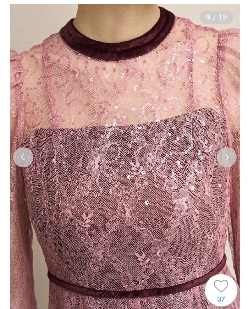 SN IDEL スパークルレースドレス