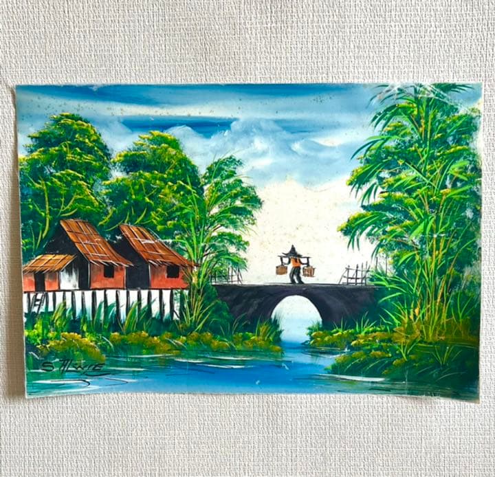 アート　絵画　(美品)手描きアート