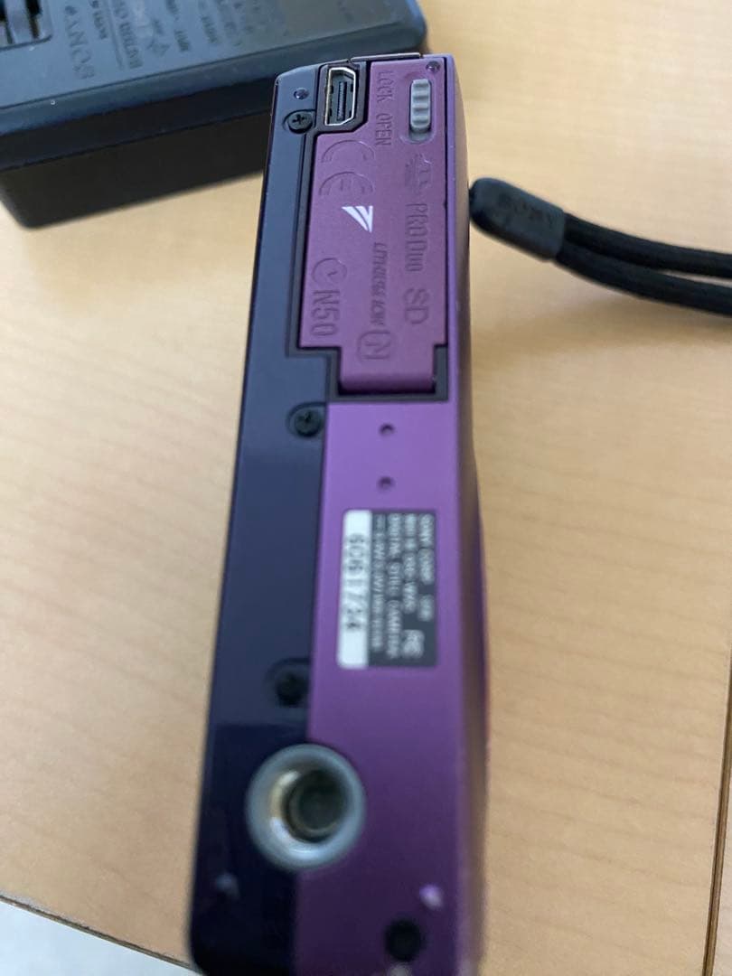 ソニー サイバーショット 紫 ピンク デジタルカメラdcs-wx5