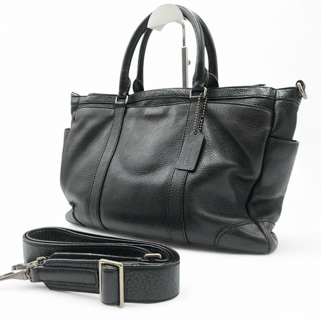 【COACH】コーチ　ビジネスバッグ　メトロポリタン　レザー　2WAY　ブラック