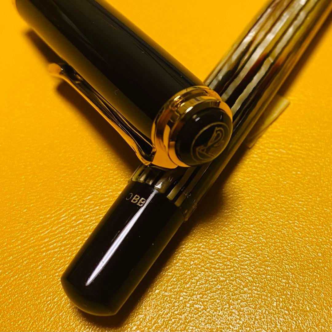 ペリカン　＃400、＃450、＃455 万年筆、ペンシル、ボールペン　茶縞