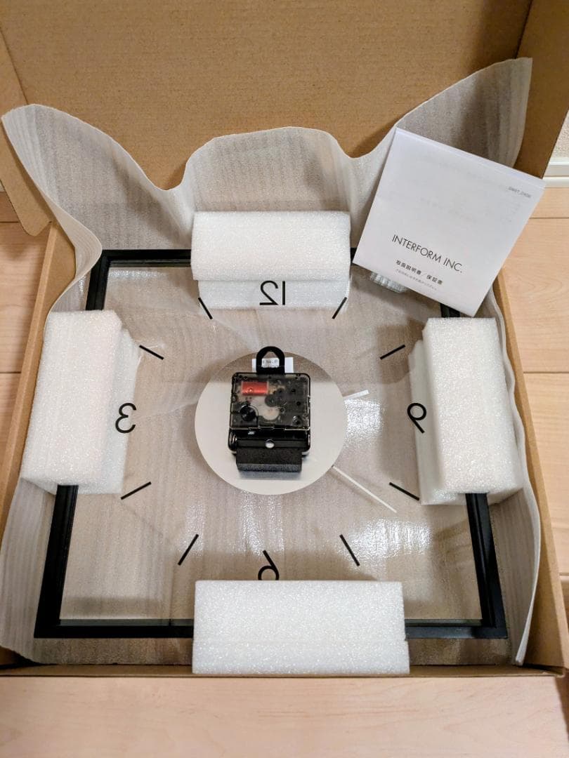 インターフォルム 掛け時計 CL-4424BK ラトゥリ ブラック 　新品未使用