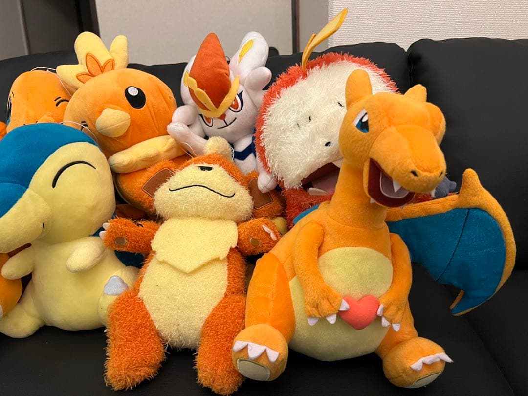 ポケットモンスターの炎タイプのぬいぐるみ10体セット