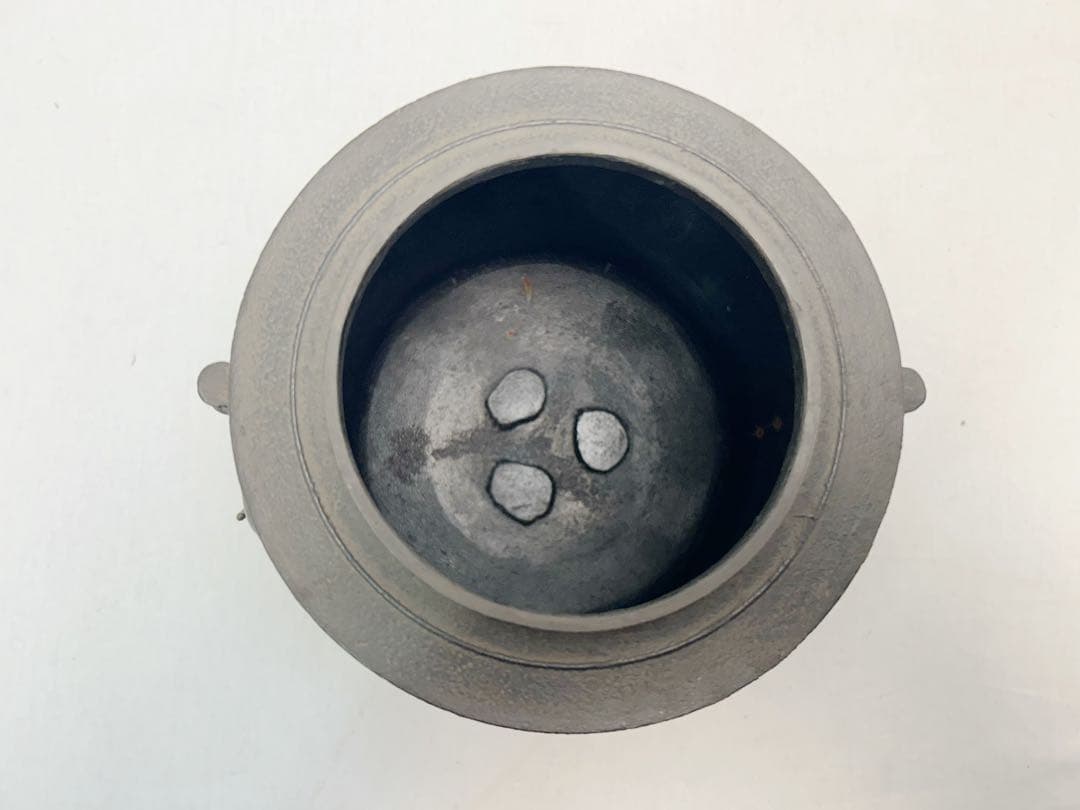 美品 茶道具 さつま織部 風炉型 野々田風炉型電熱器 松紋 筒釜