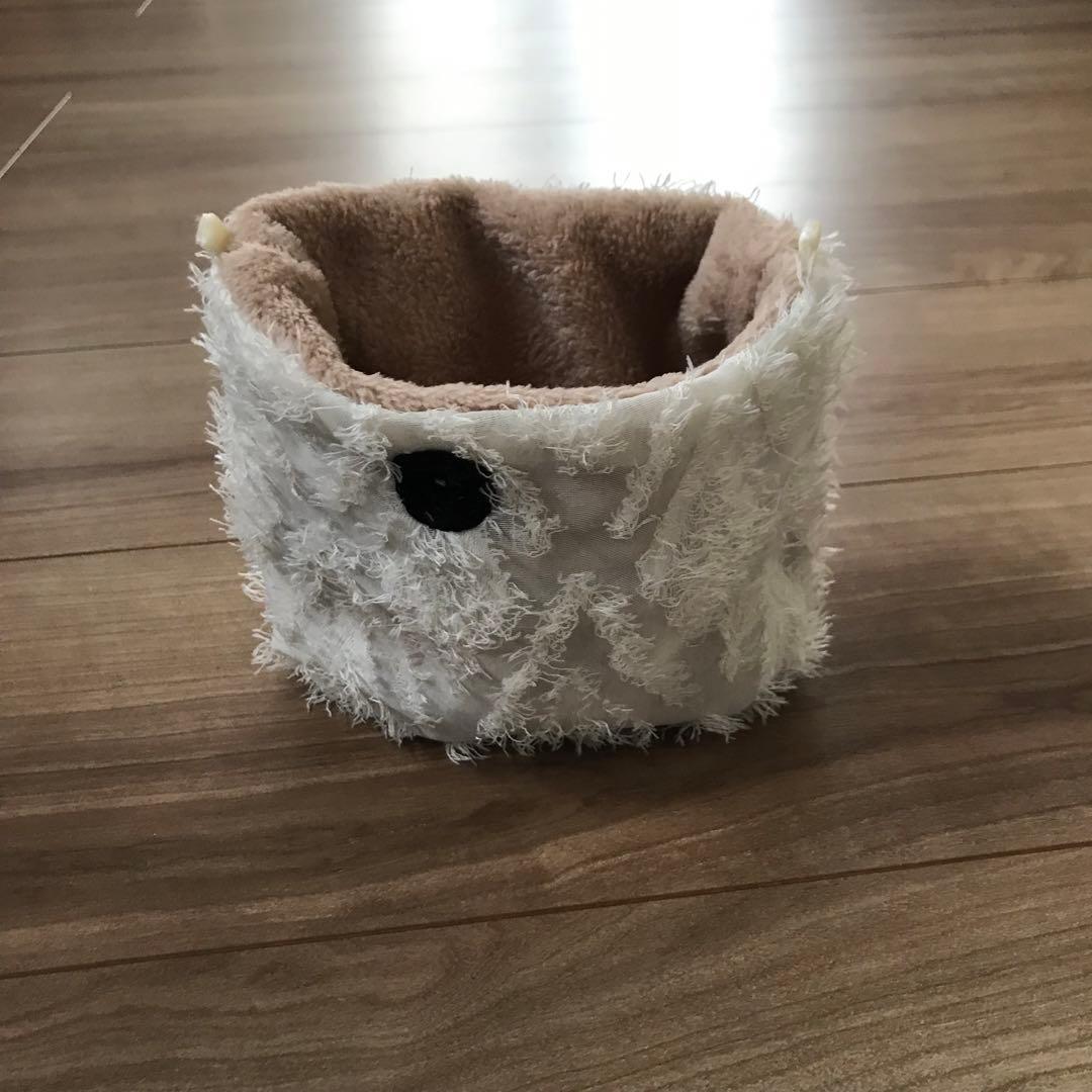 フクモモポーチ　北欧ドットシフォン