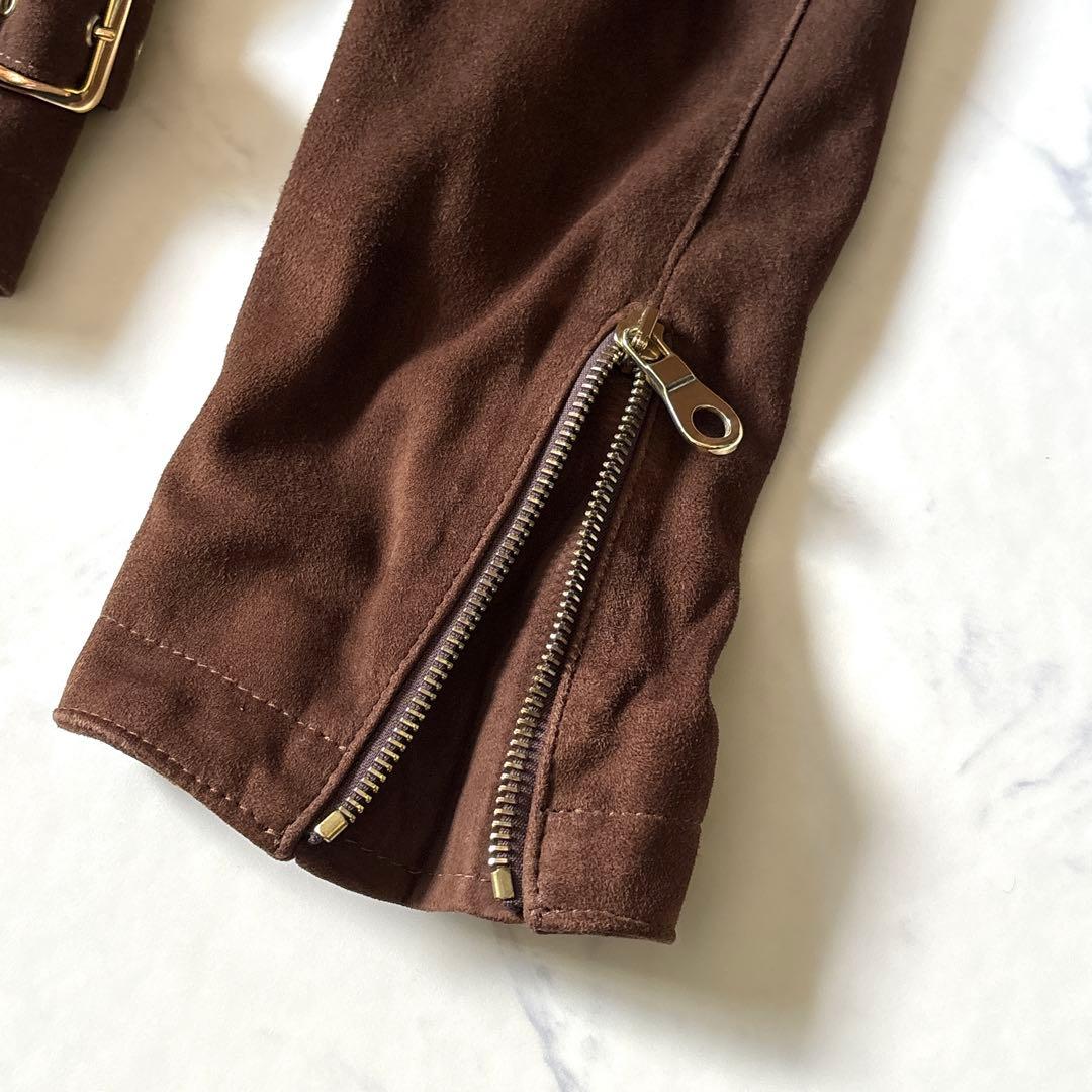 極美品！！【CINQUANTA】シングルライダースジャケット　48 ダブルジップ