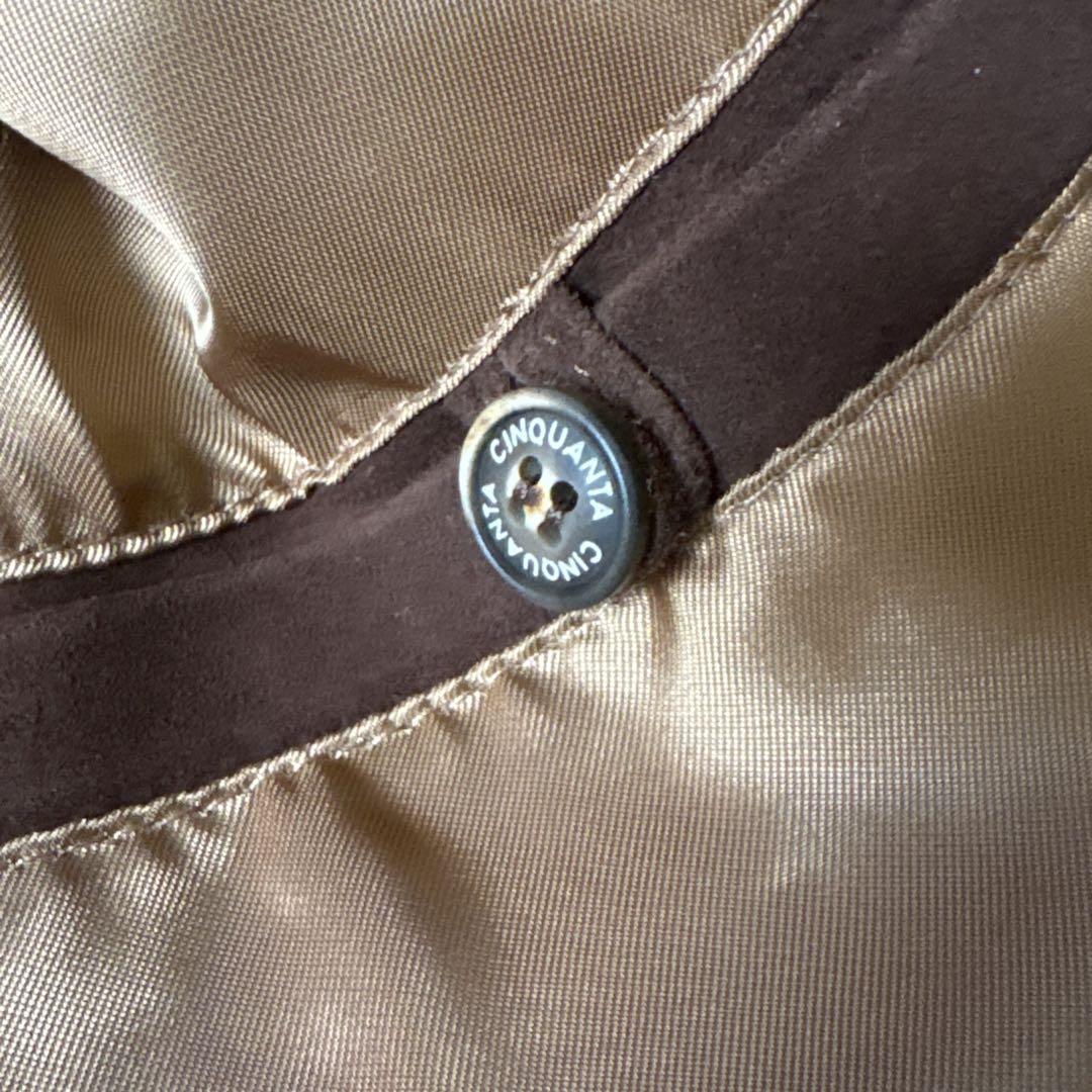 極美品！！【CINQUANTA】シングルライダースジャケット　48 ダブルジップ