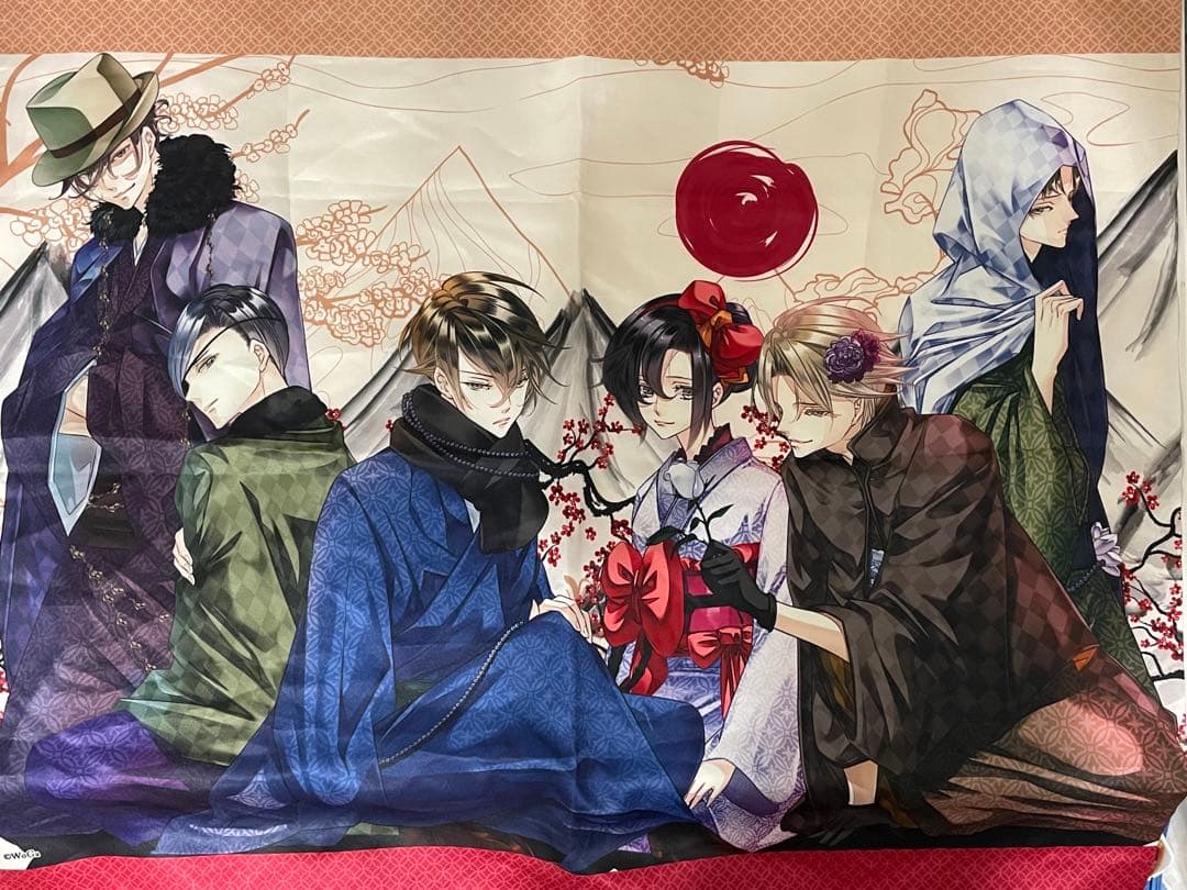 華アワセ　和モダン布ポスターB2