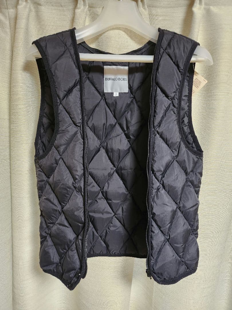 バッファーローボブスSサイズ 黒レザーシングルライダース！ダウンライナー付き！