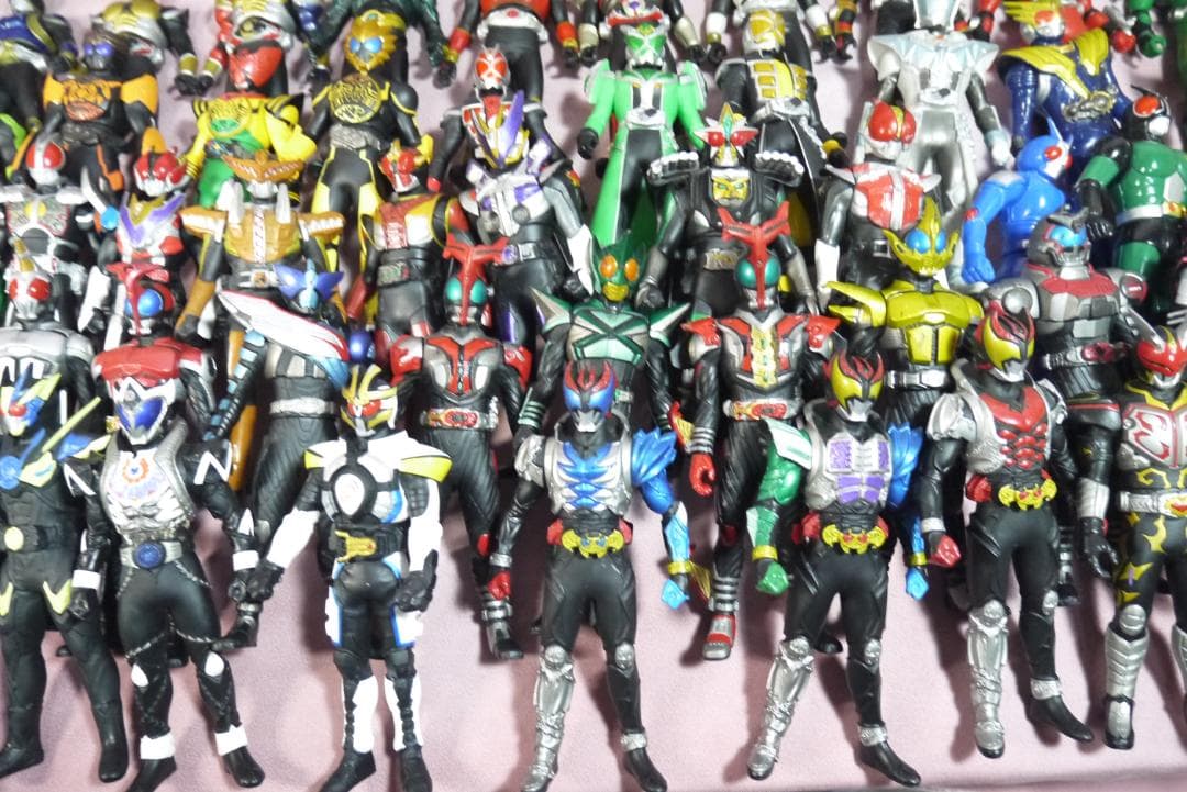 ライダーヒーローシリーズ　ビッグサイズソフビフィギュア　など　98体セット