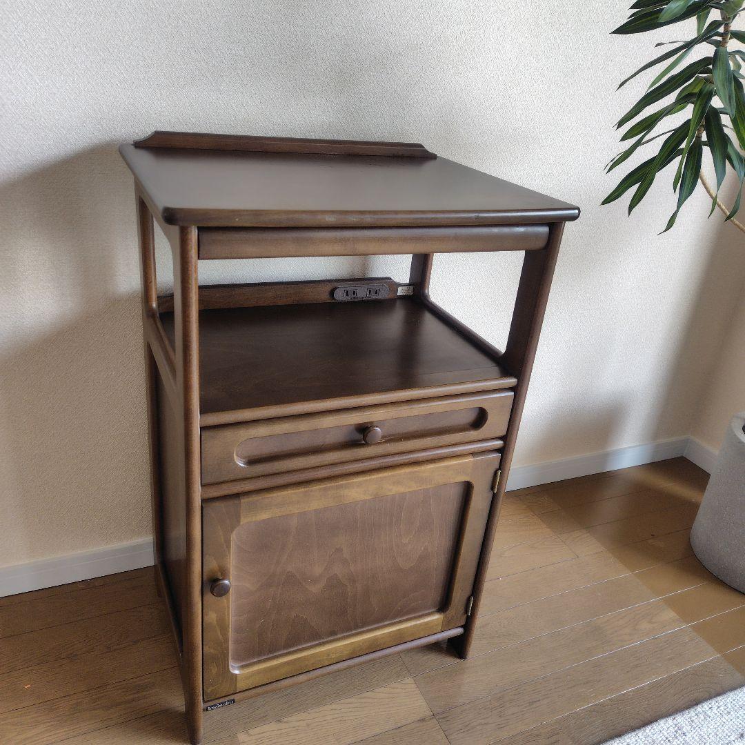 カリモク サイドボード 引き出し 扉付き 2口コンセント