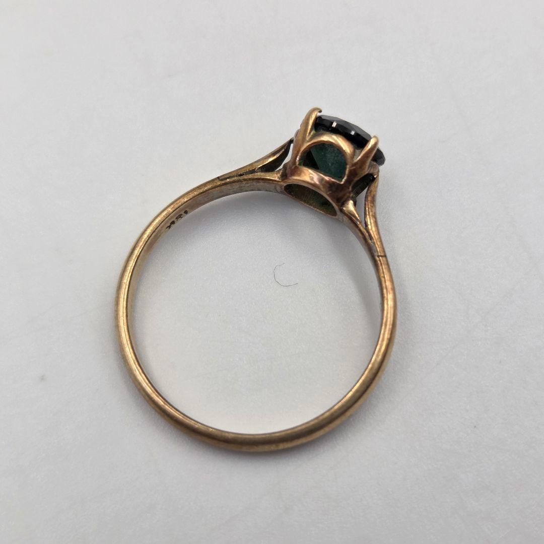 シ*9様 18金 色石リング 18k エメラルド ? アクセサリー