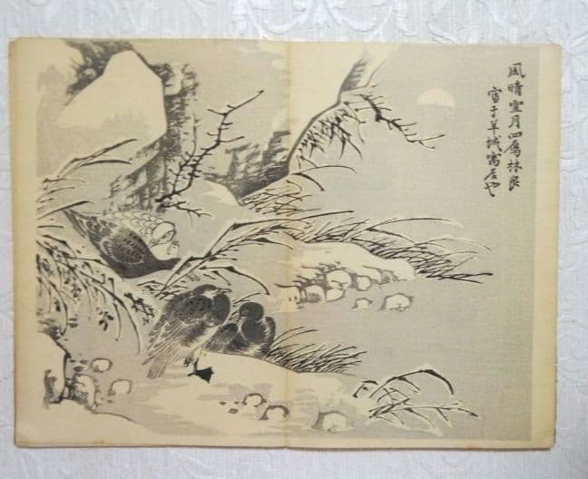 彩色木版画画帖本竹洞花鳥畫譜初版中林竹洞名古屋の江戸後期の画家安永5年～嘉永6年