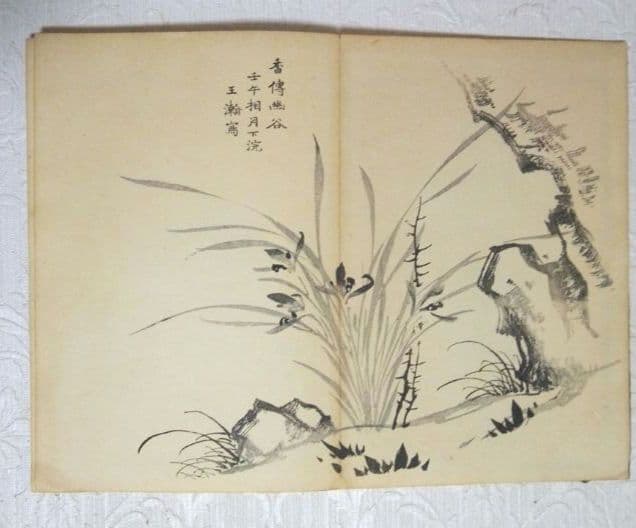 彩色木版画画帖本竹洞花鳥畫譜初版中林竹洞名古屋の江戸後期の画家安永5年～嘉永6年