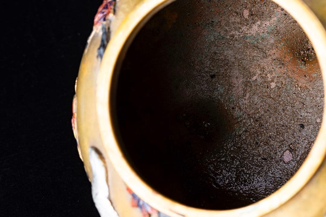 香炉 宮部篤良 大日本京都住 一光堂 花押 象嵌細工 明治期 時代物 古美術