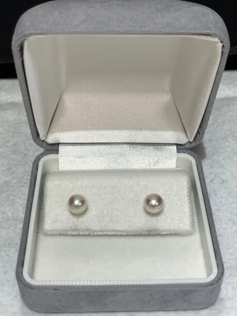 伊勢志摩産あこや真珠　パールピアス 7.2-7.4mm