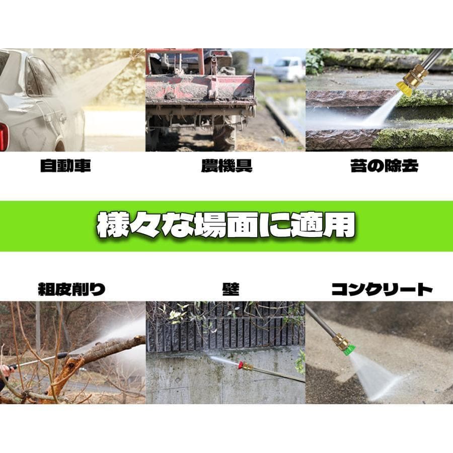 ★自吸式！★ エンジン式高圧洗浄機 ガソリン エンジン 19Mpa 4つの噴射