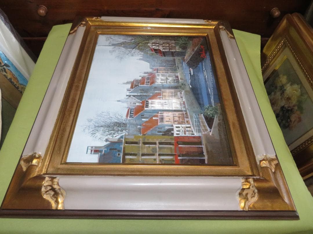 竹内 敏彦　「ストラスブール」 油彩　F6号　元一創会会員 日美連会員 帝美卒