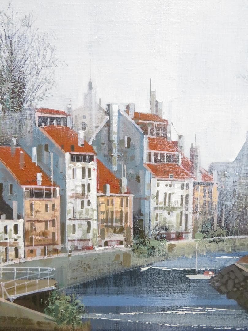 竹内 敏彦　「ストラスブール」 油彩　F6号　元一創会会員 日美連会員 帝美卒