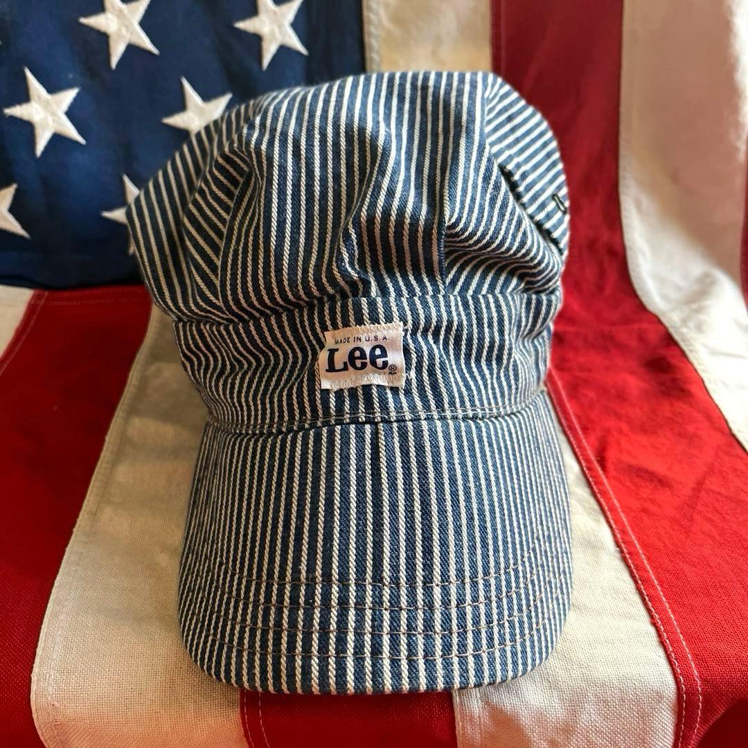 60s 〜 70s ビンテージ Lee ヒッコリー ワークキャップ Lアメリカ製