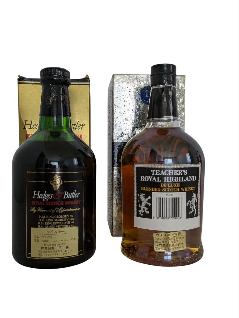 古酒 TECHER`S ヘッジス＆バトラー ジョニーウォーカー 4本セット