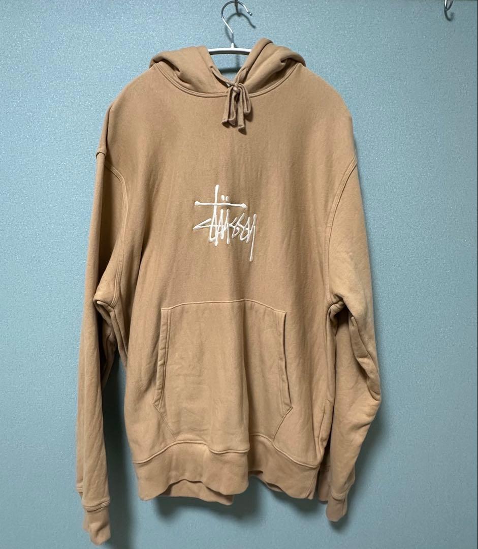 美品 STUSSY レア ブラウン パーカー Lサイズ