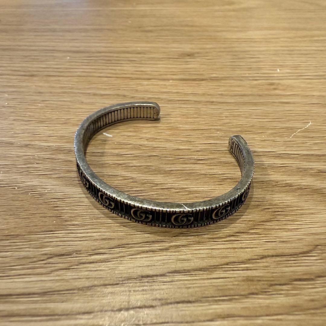 ma専用 グッチ GUCCI ブレスレット バングル メンズ ダブルＧ シルバー