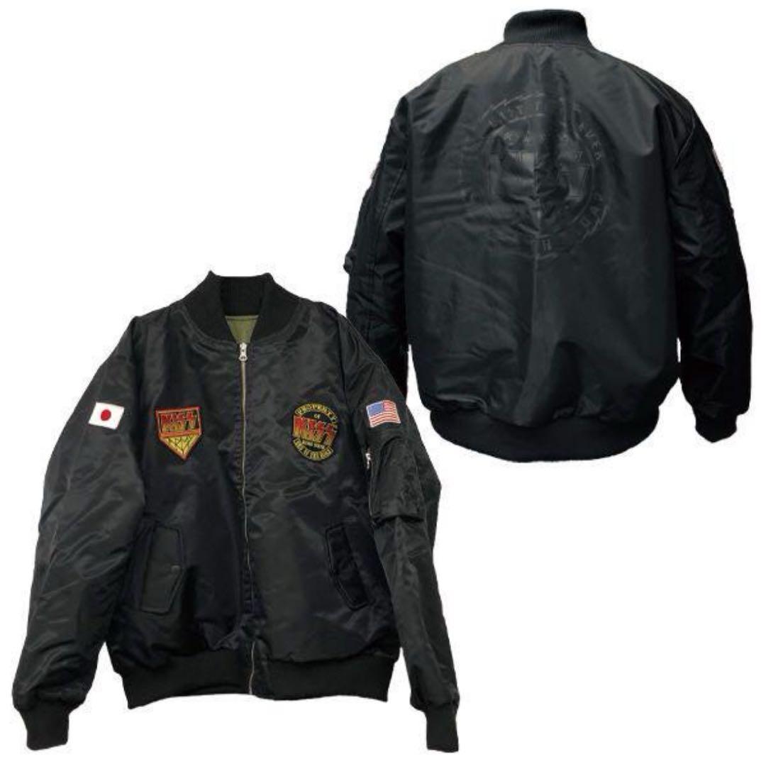 【デッドストック】KISS 会場限定 リバーシブルMA-1 ジャケットL