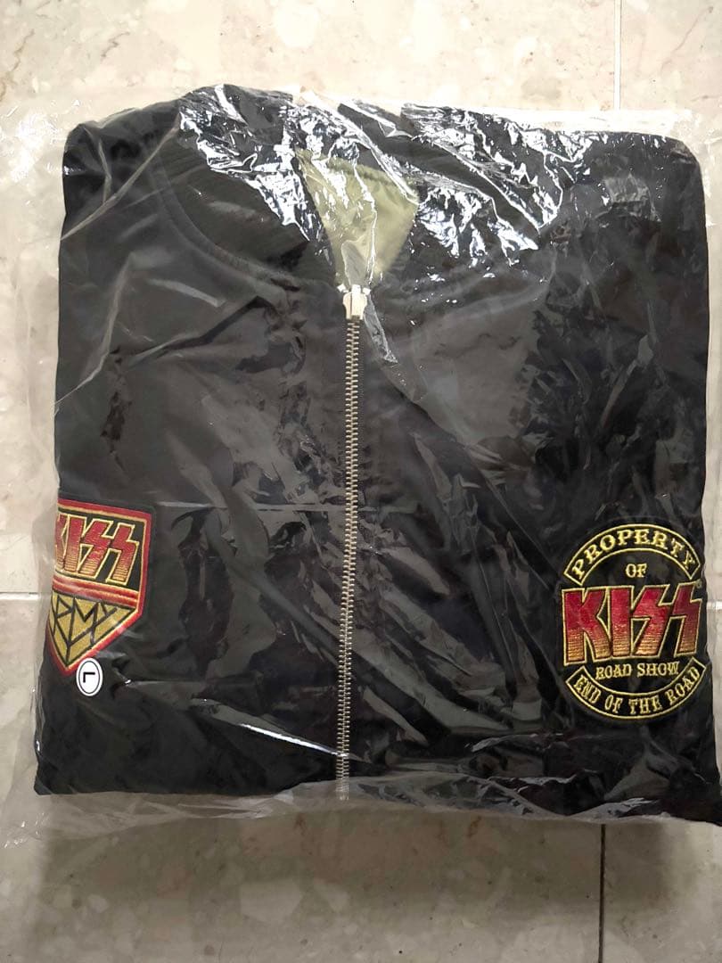 【デッドストック】KISS 会場限定 リバーシブルMA-1 ジャケットL