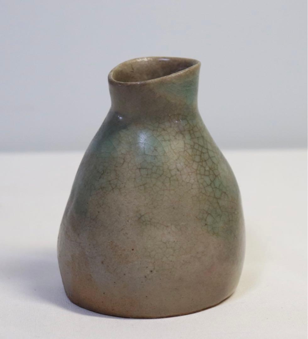中国　民国期　緑哥釉徳利　元　古民具　送料込み0831