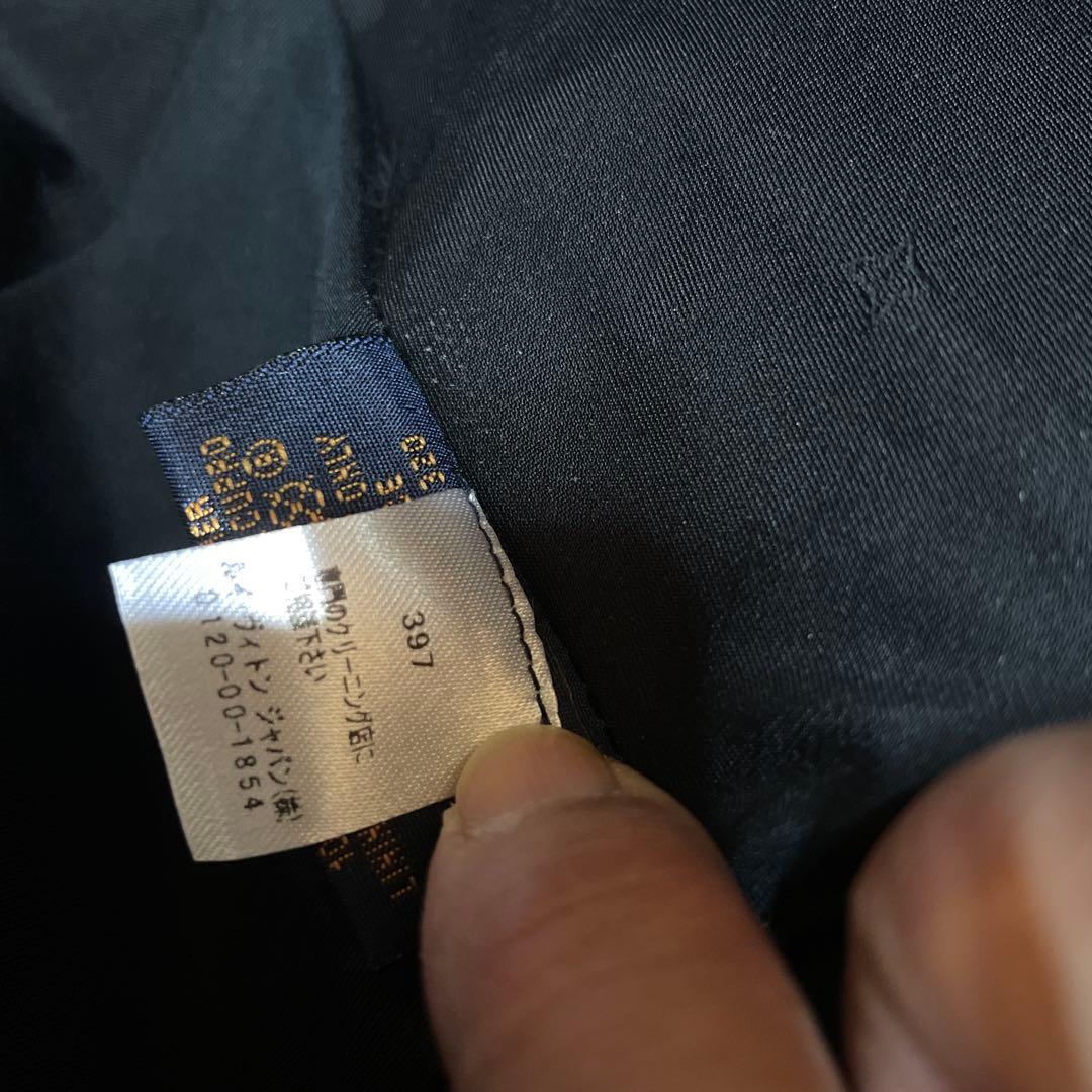 ルイヴィトン　レザーキャップ　メンズ　ブラック