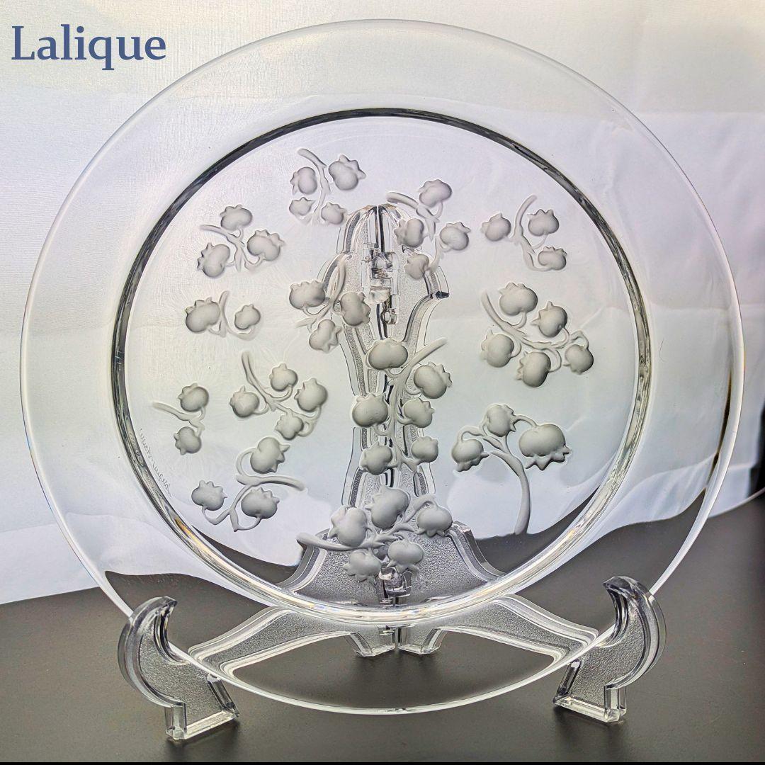 しゃたさん専用硝子にすずらんが遊ぶ★ラリック すずらん 21㎝ プレート 皿a