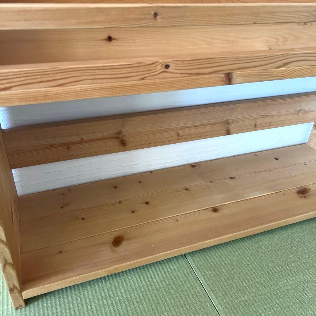 表紙の見える絵本棚　ハンドメイド・Ｗ90㎝・みつろう仕上げ