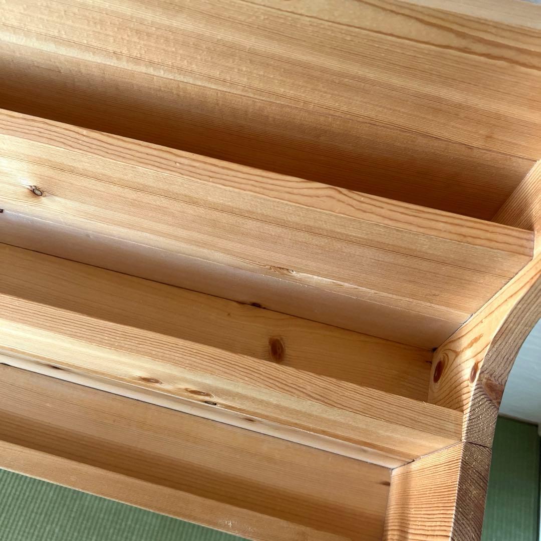 表紙の見える絵本棚　ハンドメイド・Ｗ90㎝・みつろう仕上げ