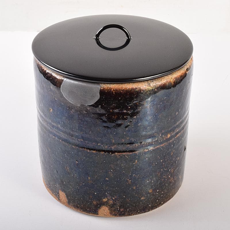 茶道具　古瀬戸　江戸初期　口禿手　一重口水指　澤田常安極め箱　M　R7571