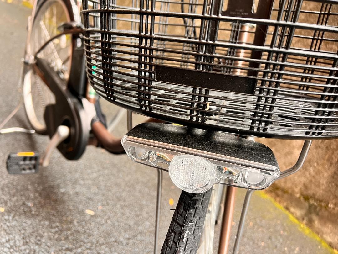 パナソニック　電動アシスト自転車 FY612T　アースブラウン 前バスケット付き