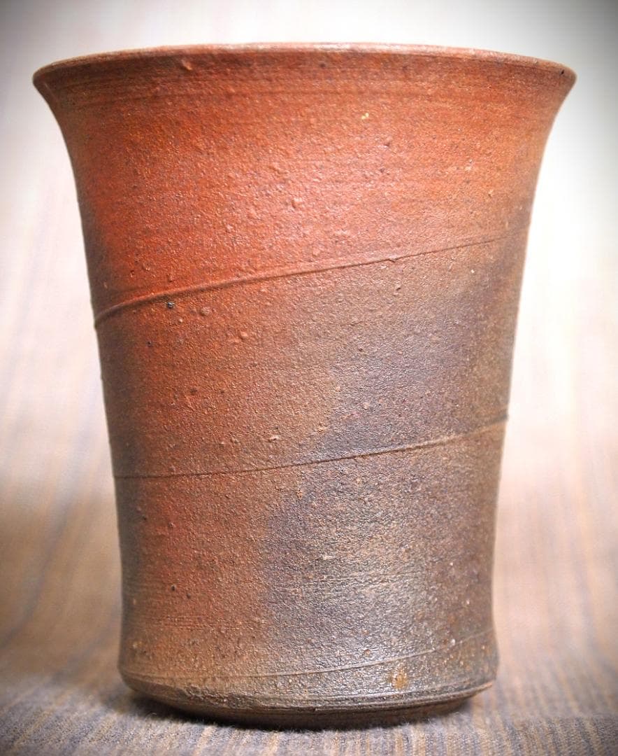 人気作家★中里隆★唐津南蛮麦酒器B★緋色