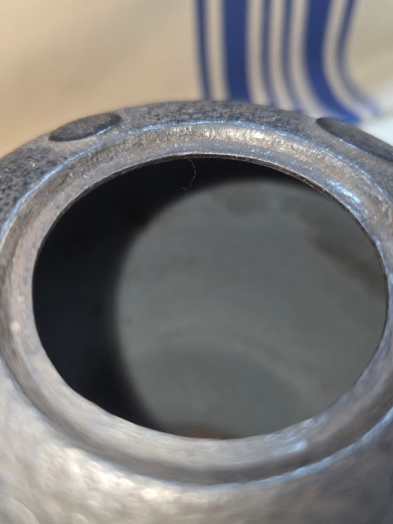 高橋大益　鉄瓶凸玉紋　鉄瓶　■美品■