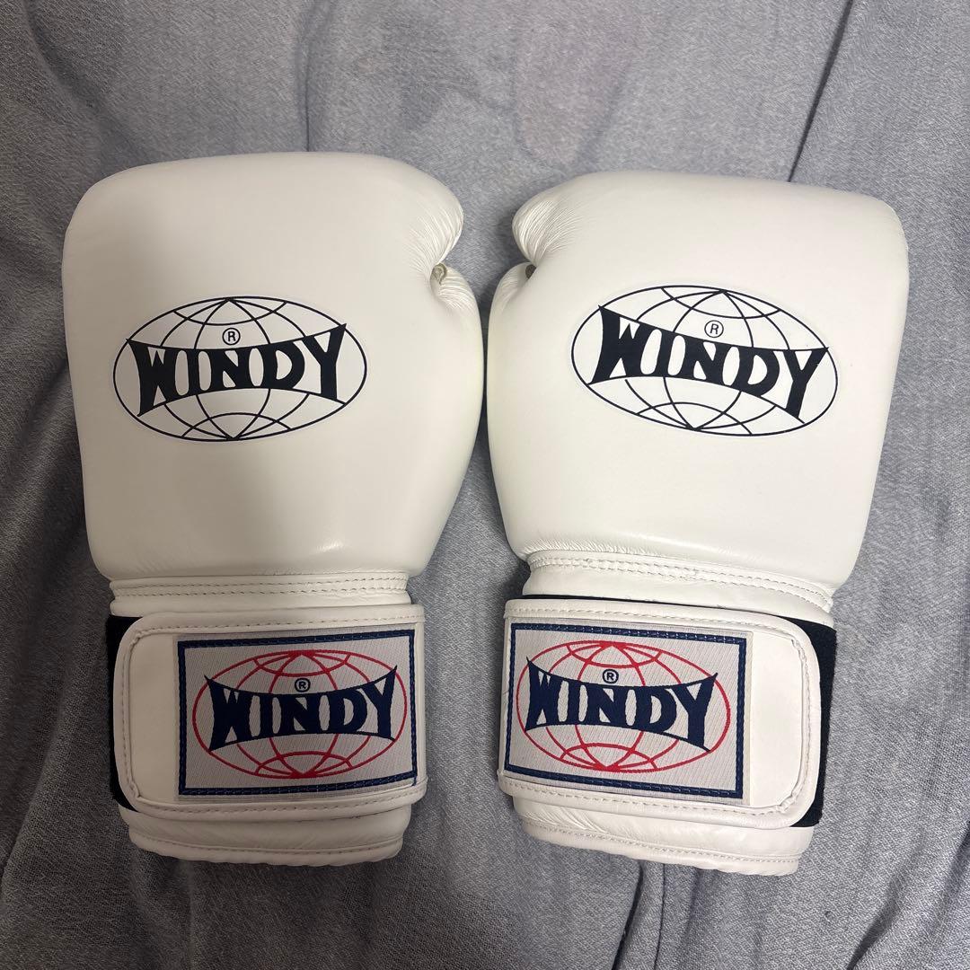 【新品】WINDY ボクシンググローブ ホワイト16oz