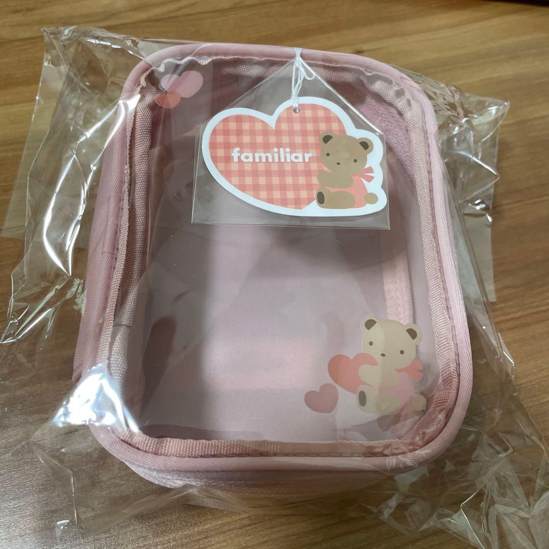 ファミリア　カラフルシリーズ　ポーチ　ピンク