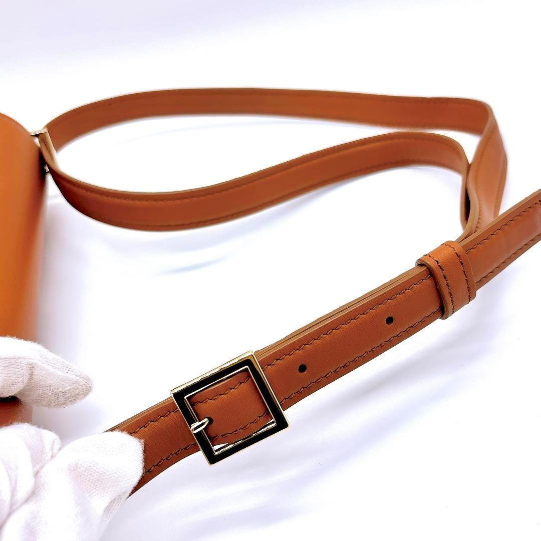 【定価18万円✨】マックスマーラ カーフレザー ショルダーバッグ スクエア 美品