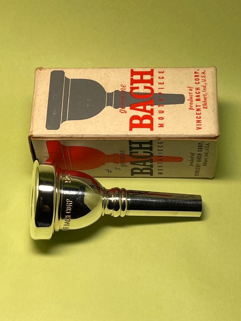 美品　Ｂａｃｈアーリーエルクハート・バック　トロンボーンマウスピース１２C