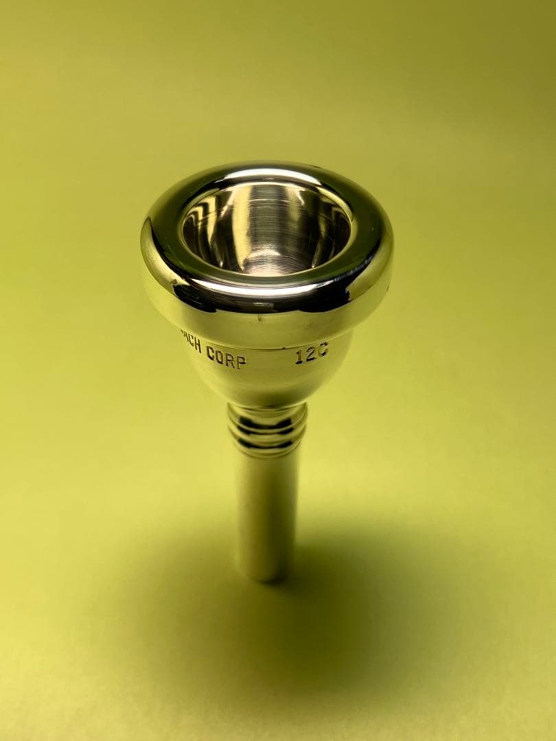 美品　Ｂａｃｈアーリーエルクハート・バック　トロンボーンマウスピース１２C