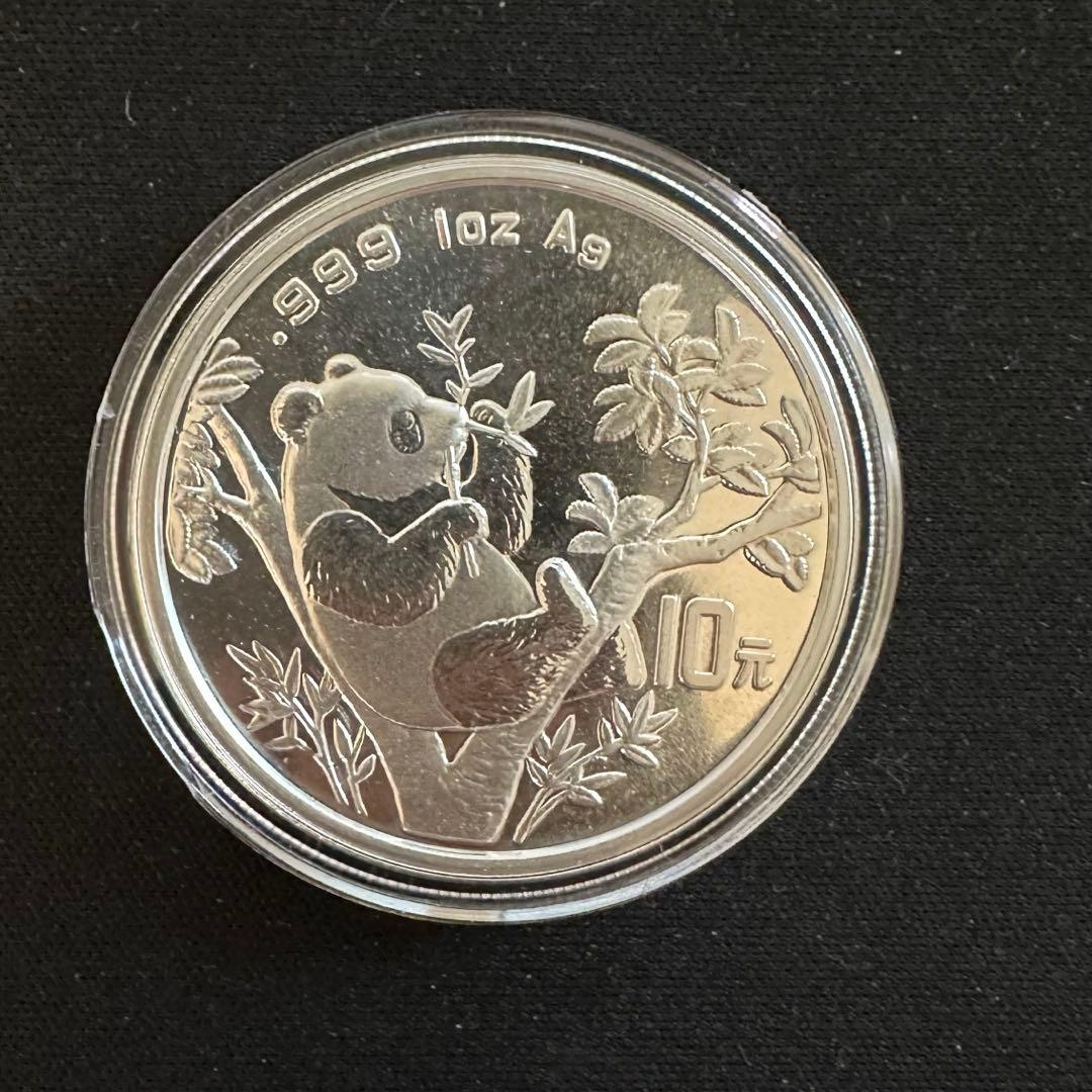 1995年パンダ銀貨